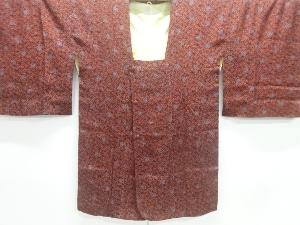 アンティーク　錦紗花模様道行コート